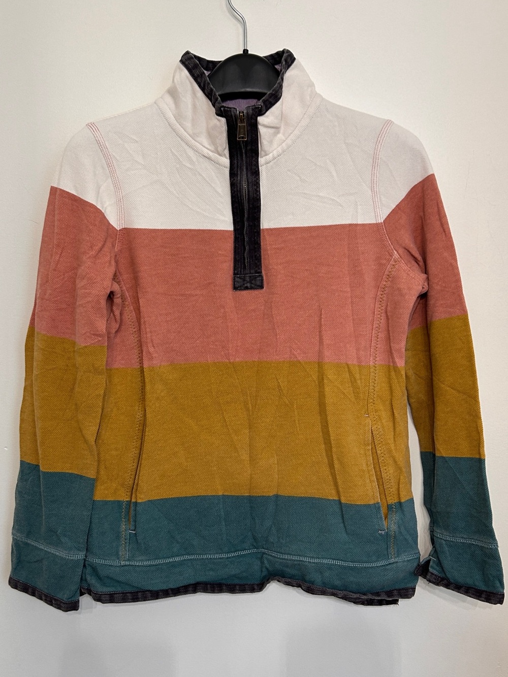 NWOT FAT FACE “THE AIRLIE” 1/4 ZIPPERED SWEATER